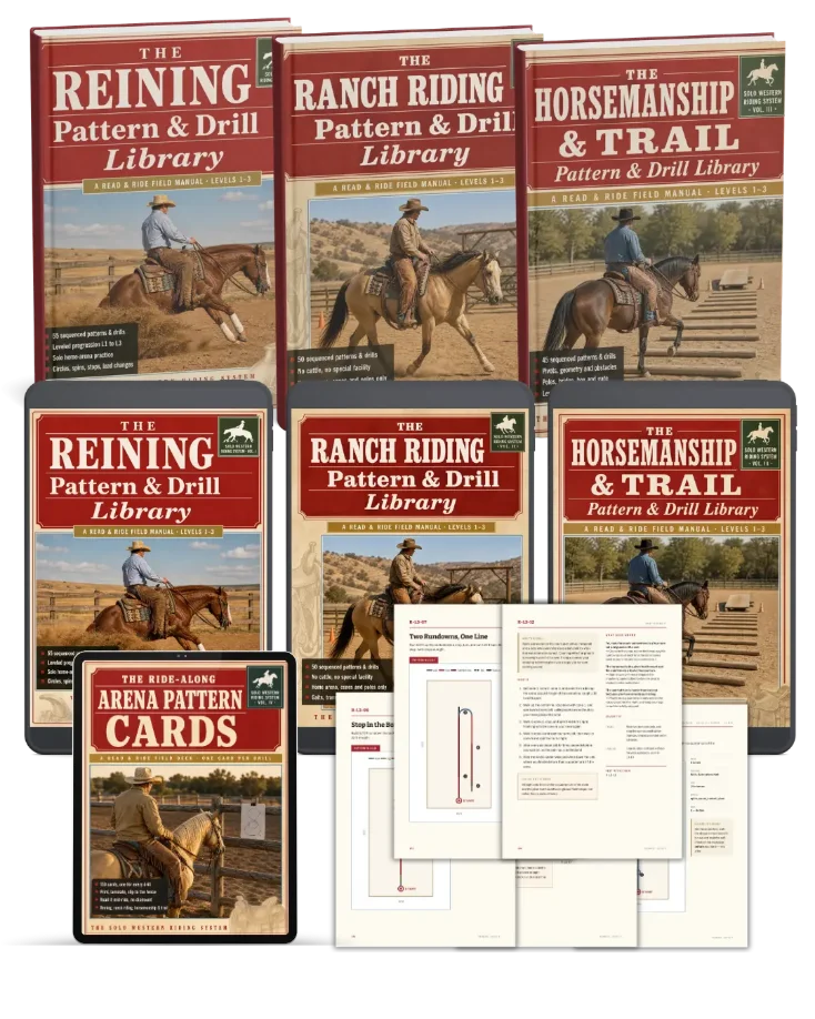 The Solo Western Riding System — full product mockup